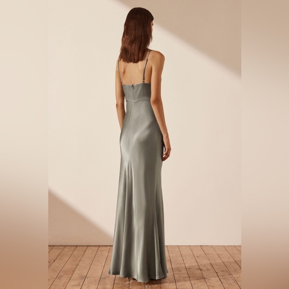 Shona Joy La Lune Cross Draped Maxi Dress - Copper - Picture 7 of 7